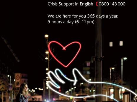 Ab 1. Januar 2023 neue Hotline Heart2Heart in Englisch von Dargebotene Hand